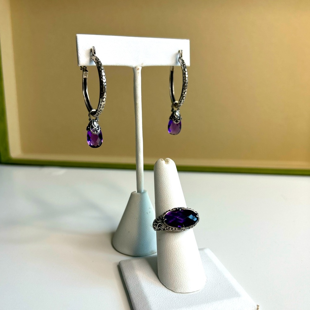 Beautiful Bali Style earrings and ring